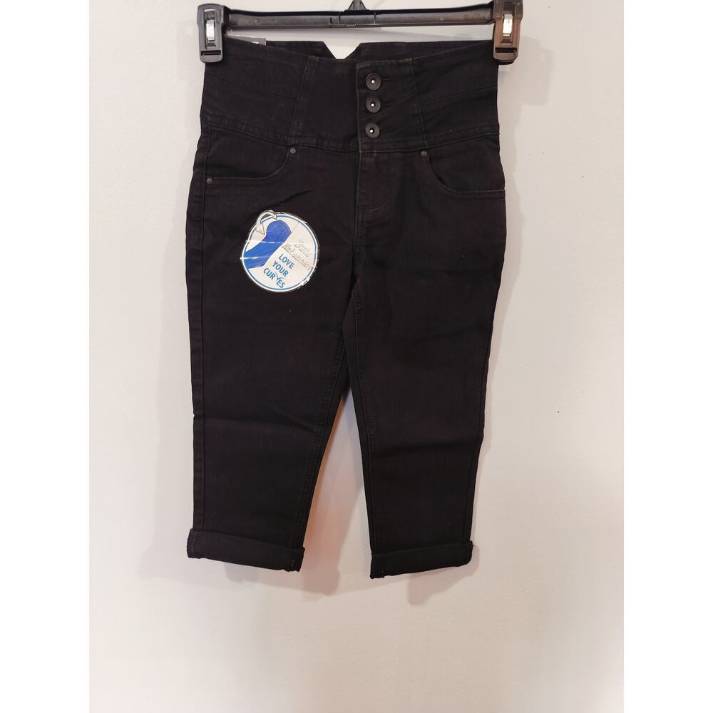 Rebel By Right High Waist Cropped Black Jeans Womens Size 1 Skinny
